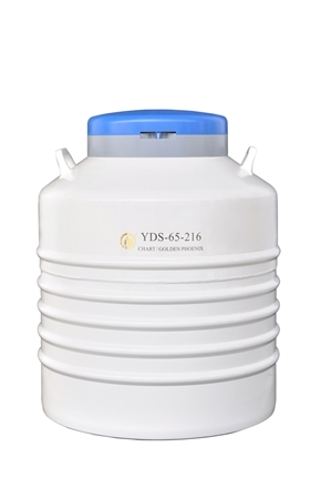 成都金鳳配多層方提筒的液氮生物容器YDS-65-216